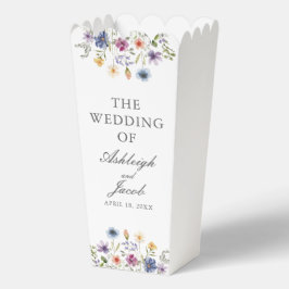 Elegant Wildflower Spring Wedding Custom Popcorn Geschenkschachtel