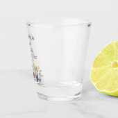 Elegant Wildflower Spring Wedding Personalized Schnapsglas (Rechts)