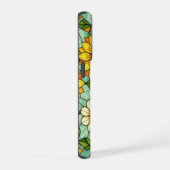Elegant Wildflower sunflowers clover stained Glass iPhone Hülle (Rechte Seite)