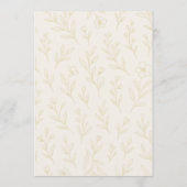 Elegant Wildflower Time for Tea Bridal Shower Einladung (Rückseite)