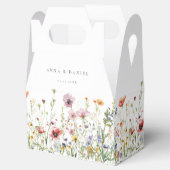 Elegant Wildflower Wedding Favor Boxes Geschenkschachtel (Geöffnet)