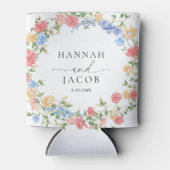 Elegant Wildflower Wedding Favor Dosenkühler (Vorderseite)