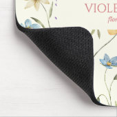 Elegant Wildflower Wild Flower Floral Custom Mousepad (Ecke)