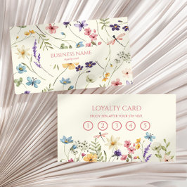 Elegant Wildflower Wild Flower Floral Custom Treuekarte