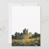 Elegant Wildflowers Floral Castle Wedding Save The Date (Rückseite)