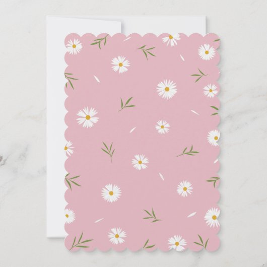 Elegant Wildflowers Floral Garden Bridal Shower Einladung (Rückseite)