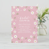Elegant Wildflowers Floral Garden Bridal Shower Einladung (Stehend Vorderseite)