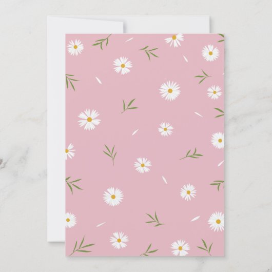 Elegant Wildflowers Floral Garden Bridal Shower Einladung (Rückseite)