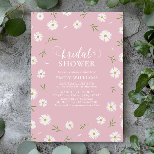 Elegant Wildflowers Floral Garden Bridal Shower Einladung