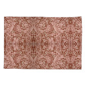 Elegant William Morris Floral Blue White Pattern Kissenbezug (Rückseite-Links)