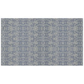 Elegant William Morris Floral Blue White Pattern Tischdecke (Vorderseite (Horizontal))