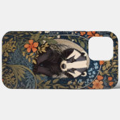 Elegant William Morris Inspiriert Badger Case-Mate iPhone Hülle (Rückseite (Horizontal))