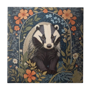 Elegant William Morris Inspiriert Badger Fliese