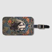 Elegant William Morris Inspiriert Badger Gepäckanhänger (Vorderseite (Horizontal))