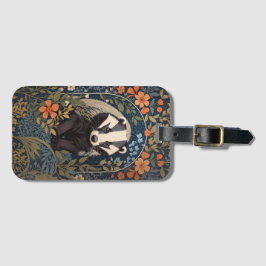 Elegant William Morris Inspiriert Badger Gepäckanhänger