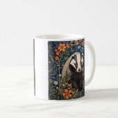 Elegant William Morris Inspiriert Badger Kaffeetasse (VorderseiteRechts)