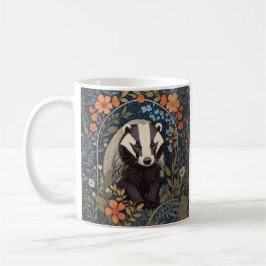 Elegant William Morris Inspiriert Badger Kaffeetasse