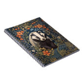 Elegant William Morris Inspiriert Badger Notizblock (Rechte Seite)