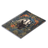 Elegant William Morris Inspiriert Badger Notizblock (Linke Seite)