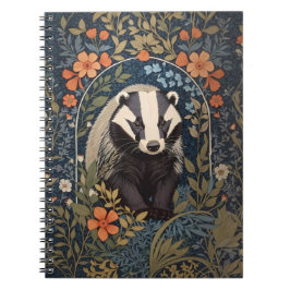 Elegant William Morris Inspiriert Badger Notizblock