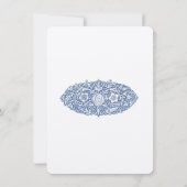 Elegant William Morris Inspiriert RSVP Card Weddin Einladung (Rückseite)