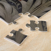 Elegant William Morris Inspiriert Weißes Pferd Puzzle (Seite)