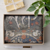 Elegant William Morris Inspiriert Weißes Pferd Seidenpapier (Geschenk)