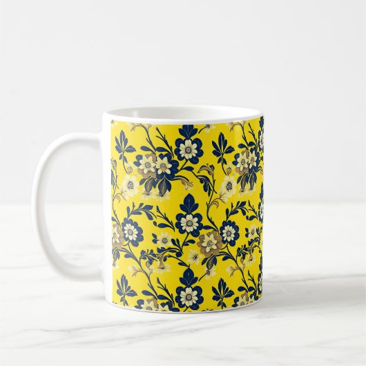 Elegant William Morris Pattern Tasse (Links)
