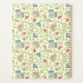 Elegant William Morris Renaissance Floral Personal Planer (Rückseite)