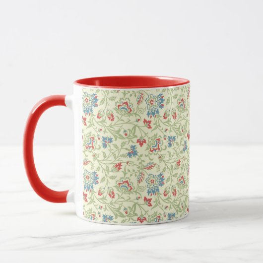 Elegant William Morris Renaissance Floral Tasse (Links)