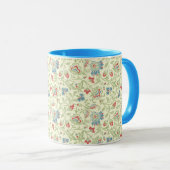 Elegant William Morris Renaissance Floral Tasse (VorderseiteRechts)