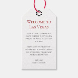 Elegant Willkommen bei Las Vegas Wedding Willkomme Geschenkanhänger
