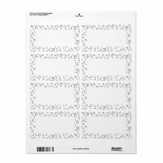 Elegant Willow Leaf Pattern (Vorne)