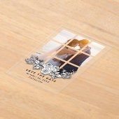 Elegant Window with Image Wedding Save the Date Acryleinladungen (Ablage )