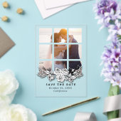 Elegant Window with Image Wedding Save the Date Acryleinladungen (In Situ (Hochzeit))