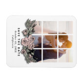 Elegant Window with Image Wedding Save the Date Magnet (Horizontal)
