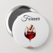 Elegant Wine -  Wedding  Buttons (Vorne & Hinten)