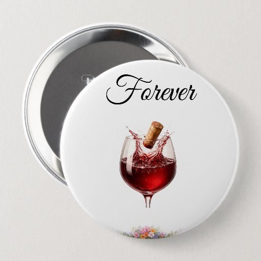 Elegant Wine - Wedding Buttons (Vorne & Hinten)