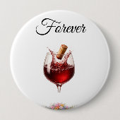 Elegant Wine - Wedding Buttons (Vorderseite)