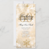 Elegant Winter 60. Geburtstag Programm Gold mit Me (Vorderseite)