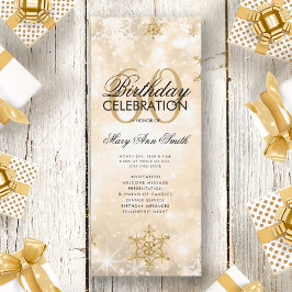 Elegant Winter 60. Geburtstag Programm Gold mit Me