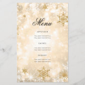 Elegant Winter 70. Geburtstag Programm Gold mit Me (Rückseite)