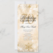 Elegant Winter 70. Geburtstag Programm Gold mit Me (Vorderseite)