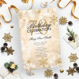 Elegant Winter 70. Geburtstag Programm Gold mit Me