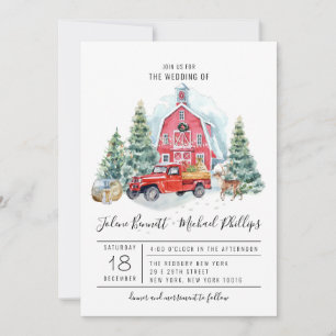 Elegant Winter Barn   Wasserfarbenhochzeit