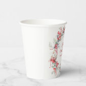 Elegant Winter Berry Botanical 50. Geburtstag Pappbecher (Rechts)