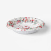 Elegant Winter Berry Botanical 70. Geburtstag Pappteller (Gewinkelt)