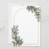 Elegant Winter Botanical Wedding Invitation  Einladung (Vorderseite)