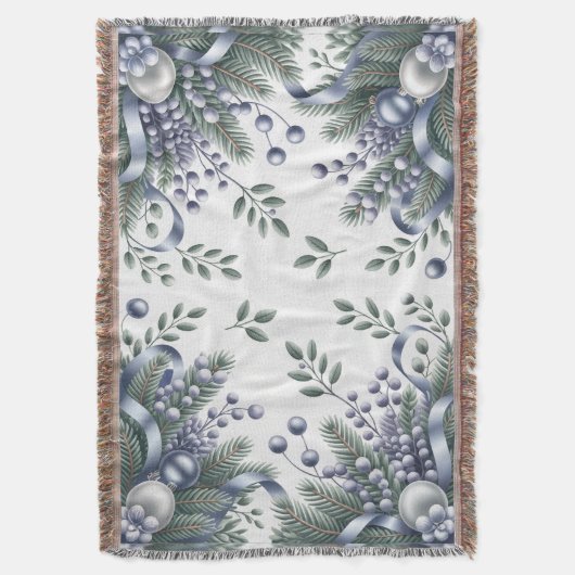 Elegant Winter Cheer Decke (Vorderseite Vertikal)