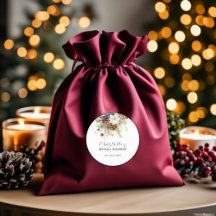 Elegant Winter Evergreen und Rowan Berries Bridal